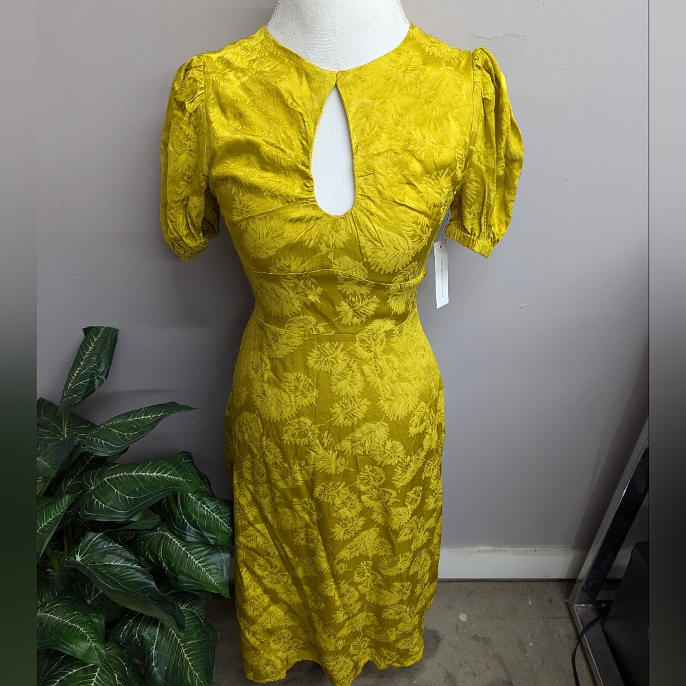 Lani the Label Gold Yellow Midi Dress
